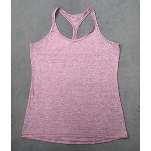 Champion C9 Racerback Tank Top Women L Pink Excellent Heathered Activewear
